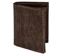 Simaru - Geldbörse aus Kork mit 3 transparenten Sichtfenstern und RFID Schutz Braun