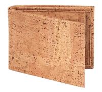 Simaru Geldbörse aus Kork mit RFID-Schutz, wasserfestes Portemonnaie Beige