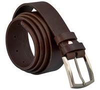 Simaru GRENOBLE Ledergürtel aus pflanzlich gegerbtem Naturleder (3,5 cm) Braun 90 (M)