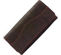 Simaru Große Damen Geldbörse aus Kork, Einer veganen und nachhaltigen Leder Alternative - Kork Portemonnaie, Geldbeutel mit Vielen Fächer in fünf verscheiden Farben (braun)