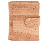 Simaru Kork Geldbörse Damen, Veganes Portemonnaie mit Platz für 10 Karten, Scheinen und Münzen, Kork Geldbeutel als perfekte vegane & nachhaltige Leder Alternative (Natur)