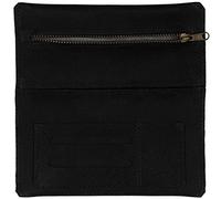 Simaru Leder Tabaktasche Drehertasche Tabakbeutel XXL Made in EU (Schwarz)