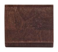 Simaru Mini Geldbeutel aus Korkleder mit RFID Schutz & Wiener Schachtel Braun