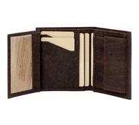 Simaru Mini Geldbörse aus Kork Geldbeutel mit RFID schutz Portemonnaie Vegan Braun