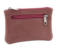 Simaru Schlüsseletui L aus italienischem Echtleder - 2 Schlüsselringe - Extrafach - Hochwertiger Reißverschluss - Platz für Schlüssel, Geld, Führerschein und Karten