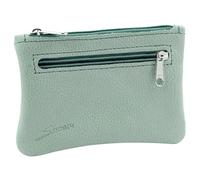 Simaru Schlüsseletui L aus italienischem Echtleder - 2 Schlüsselringe - Extrafach - Hochwertiger Reißverschluss - Platz für Schlüssel, Geld, Führerschein und Karten