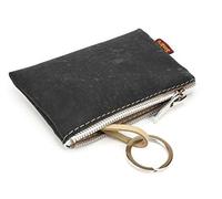 Simaru® Schlüsseletui / Schlüsselmäppchen aus Kork Schwarz