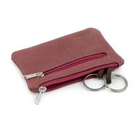 Simaru Schlüsseletui Schlüsseltasche aus Leder mit 2 Schlüsselringen und Extrafach (Groesse L) Panama