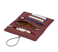 SIMARU Tabaktasche aus hochwertigem Echt-Leder für 30g Tabakbeutel, Echtleder Dreher-Tasche/Drehtabaktasche inkl. Filterfach und Plättchen-Halter (Panam)