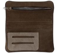 SIMARU Tabaktasche/Tabakbeutel aus Leder, Drehtabak Tasche mit Feuerzeug-, Filter- und Blättchen-Tasche, Drehertasche für Herren und Damen (Braun)