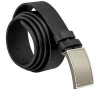 Simaru TOULOUSE Ledergürtel 3,5cm aus pflanzlich gegerbtem Leder - EU Schwarz 110 (XL)