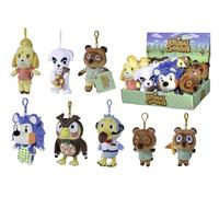 Simba, Animal Crossing, Anhänger mit Plastikclip, 8-Fach Sortiert Varianten Tom Nook mit Clip, ca 16 cm
