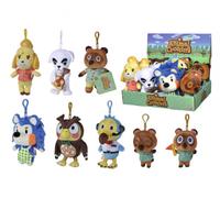 Simba, Animal Crossing, Anhänger mit Plastikclip, 8-Fach Sortiert Varianten Tom Nook mit Clip, ca 16 cm