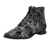 Simen 8045A SCHWARZ SILBERN Stiefeletten schwarz schwarz Gr. 38