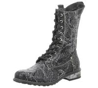 Simen Damen Schlupf-, Reißverschlussstiefelette - Sportboden 7848A SCHWARZ schwarz/Silber Gr. 40