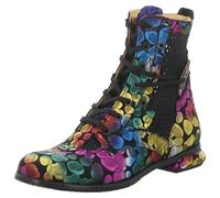 Simen Damen Schnürstiefeletten/Stiefeletten Mehrfarbig Leder-Textil.Mix, Größe:40, Farbauswahl:Multicolor