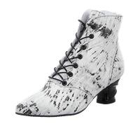 Simen Schnürstiefeletten für Damen, weiß, Größe 39 EU