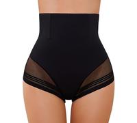 SIMIYA Bauchweg Unterhose Damen Shapewear Bauch Weg Miederhose Hoher Taille Miederslip Unterbauch Kontrolle Body Shaper für Frauen (Schwarz, S)