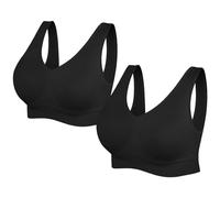 SIMIYA BH Damen ohne Bügel Bustier Damen große Brüste Schlaf BH Push up Sport BH gepolstert Bralette