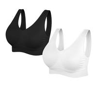 SIMIYA BH Damen ohne Bügel Bustier Damen große Brüste Schlaf BH Push up Sport BH gepolstert Bralette
