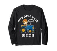 Simon Name Vorname Traktor Motiv Aus dem Weg Hier Kommt Langarmshirt