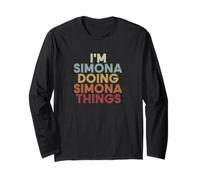 Simona Name Simona Personalized Name First Given Langarmshirt