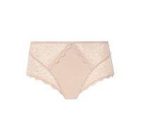 Simone Perele Damen High Waist Slip Caresse - Elegante Spitzenunterwäsche Hautfarben mit Baumwolle - Komfortable & Bequeme Hochtaillierte Unterhose - Farbe Rosé-Hautton
