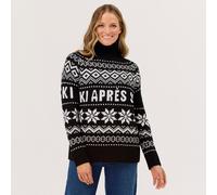 Simone Sweater Strickpullover Damen - black - XS