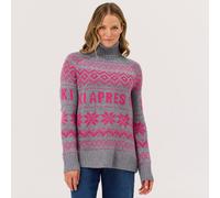 Simone Sweater Strickpullover Damen - heather grey - XL
