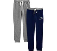 Simple Joys by Carter's Baby Jungen Sportjogginghose, Strick, 2er-Pack, Kohlegrau/Marineblau, 12 Monate
