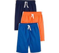 Simple Joys by Carter's Mesh-Shorts, für Kleinkinder, Jungen, 3er-Pack ,Blue/Orange/Navy ,US 5T (EU 110-116)
