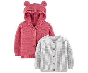 Simple Joys by Carter's Unisex Baby 2-Pack Neutral Knit Cardigan Sweaters Strickjacke (2er Pack)