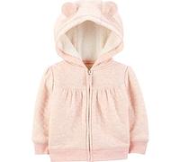 Simple Joys by Carter's Unisex Baby Pulloverjacke mit Kapuze und Sherpa-Futter, Rosa, 12 Monate
