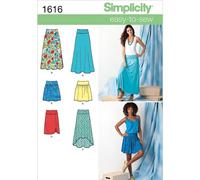Simplicity 1616 Größe R5 Schnittmuster gewebt oder gestrickt Röcke Schnittmuster, Mehrfarbig