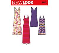 Simplicity 6210 New Look Schnittmuster für Damen-Strickkleid in Zwei Längen, Infoblätter in englischer Sprache, Größe A (36-48)