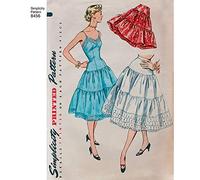 Simplicity 8456Pattern Damen Vintage Petticoat und Slip, Papier, Weiß, R5 (14-16-18-20-22), US8456R5
