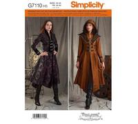Simplicity 8769 Damen Mittelalter Cosplay und Ren Faire Kostüm Mantel Schnittmuster Größen 34-42