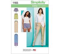 Simplicity Einfach zu nähendes Muster 1165 Damen-Schlupfhose, Lange oder Kurze Shorts, Größen 34-36-38-40