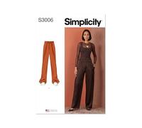 Simplicity S3006 MISSES PANTS Schnittmuster für Hosen, Papier, Mehrfarbig, 8-10-12-14-16