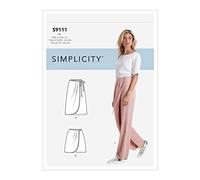 Simplicity S9111 Schnittmuster für Damenhosen, Röcke und Shorts, verschiedene Größen