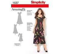 Simplicity 1537 Amazing Fit Schnittmuster für Damenkleid, Größen 36-46