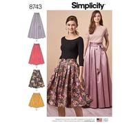 Simplicity Schnittmuster 8743 Röcke R5 (14-16-18-20-22)