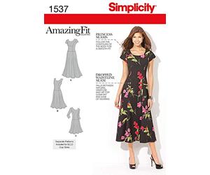 Simplicity Schnittmuster, Größe BB, Amazing Fit, Kleid, Größe 1537 (Design kann variieren)