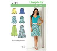 Simplicity Schnittmuster Nr. 7558.R5 Damenrock, Papier, Mehrfarbig, 42-50