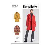 Simplicity Schnittmuster-Paket für Damen, entspannte Passform, gefüttert, Größen 36-38-40-42-44, mehrfarbig