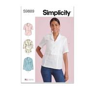 Simplicity Schnittmuster-Paket für Damen, erhöhte Taille, Designcode S9889, Größen 40-42-44-46-48