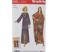 Simplicity US8505A Schnittmuster für Damen, Vintage-Kaftane, Papier, weiß, 22 x 15 x 1 cm