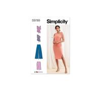 SIMPLICITY Schnittmuster SS9789.P5 Damen Top, Hose & Rock Gr. 38-46 | Papierschnittmuster, mit Nahtzugabe, Nählevel 3 (Mittel)