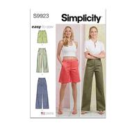 SIMPLICITY Schnittmuster SS9923K5 Damenhosen in zwei Längen und Shorts K5 (36-38-40-42-44)