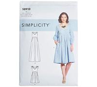 Simplicity SS8910R5 Schnittmuster S8910 Damenkleid, Papier, R5 (14-16-18-20-22)